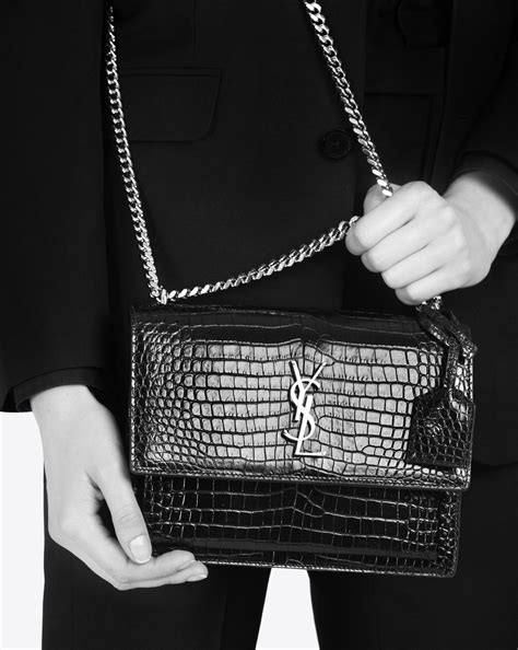 ysl crocodile purse